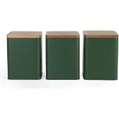 Salter BW12898G Toronto 3-Piece Canister Set, Green