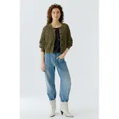 OUI - Strickjacke - Größe 44 DAMEN - grün