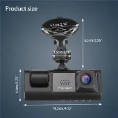 Semoic Auto-DVR HD 1080p, 3-Linsen-Innenraum-Dashcam