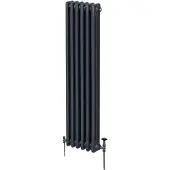 MonsterShop Traditioneller 3-Spalten-Heizkörper - 1800 x 292 mm - Anthrazitgrau
