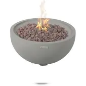 Elementi Feuertisch Nantucket Faserbeton Hellgrau