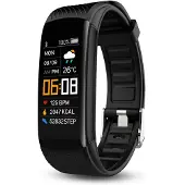 INF Aktivitätsarmband / Fitnessarmband / Herzfrequenzmesser Schwarz