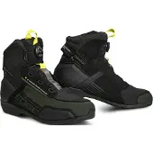 SHIMA Edge Vented Schwarz Dunkelgrün Motorrad Schuhe Größe 47