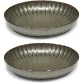 Serax - Inku Teller, Ø 23 cm tief, grün (2er-Set)