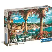 Clementoni Puzzle 1000 Compact Balkonblick auf den Comer See 39930