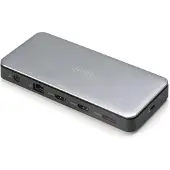 Digitus USB-C Docking Station, 11-Port, Kabelgebunden, USB 3.2 Gen 2 (3.1 Gen 2) Type-C, 1.4/2.2, 10,100,1000 Mbit/s, Schwarz, Grau, MicroSD (TransFlash), SD