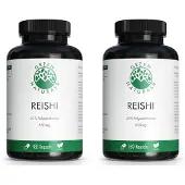 Green Naturals Reishi 650 mg hochdos.vegan Kapseln 2x 2x180 St