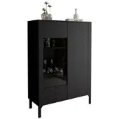Lookway GLASVITRINE LUMI, Schwarz