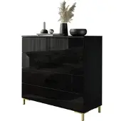 Lookway KOMMODE LINA 95 PUSH OPEN mit goldenen Beinen