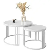 Lookway Runder Couchtisch 2in1 LORI Hochglanz
