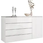 Lookway Kommode mit Schubladen AURORA SILVER 4S1D