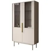 Lookway VITRINE MIRACLE mit Glasfront Kaschmir