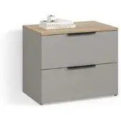 Livinity KOMMODE Piave Greige 60 x 50 cm mit 2 Schubladen