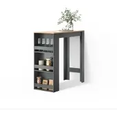 Livinity BARTISCH Regusa Anthrazit/Goldkraft Eiche 45 x 110 cm