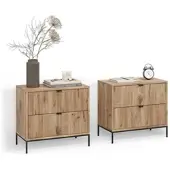 Livinity NACHTTISCHE Aterno Viking Oak 2er Set