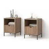 Livinity NACHTTISCH Aterno Viking Oak 2er Set