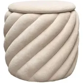 Lookway POUF NOEL gepolstert mit Stauraum beige