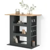Livinity BARTISCH Regusa Goldkraft Eiche/Anthrazit 110 x 65 cm
