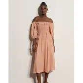 Apricot Maxikleid "Maxikleid" Gerafft