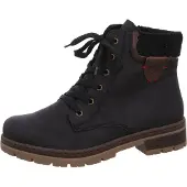 Rieker Schnürstiefel Schwarz