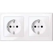 Merten SCHUKO-Steckdose aws/gl MEG2328-1425