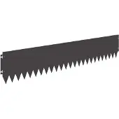 vidaXL Raseneinfassung 20 Stk. 103 x 20 cm Stahl Schwarz