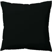Schlafgut Woven Satin Bettwäsche Kissenbezug einzeln 80x80 cm | off-black - schwarz