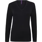 Henbury Ladies' Lightweight V-Neck Jumper