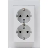Technim 958234001 HK07 - Schutzkontaktsteckdose, 2-fach, Farbe: grau matt