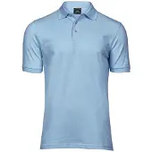 Tee Jays Herren Luxury Stretch Polo-Shirt, Kurzarm BC3305 (M) (Hellblau)