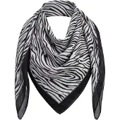 Faina Women Feminine Scarf in Black White Zebra | Gr.: onesize