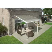 NSH Nordic Aluminium Terrassenüberdachung Feria Weiß 295x305x305 cm