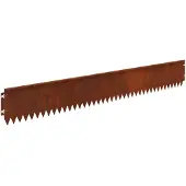vidaXL Raseneinfassung 20 Stk. 103 x 15 cm Stahl Rostig