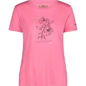 CMP Damen T-Shirt Woman T-Shirt 32T7166-B351 38 - Pink Fluo - 38