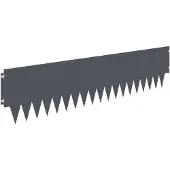 vidaXL Raseneinfassung 10 Stk. 103 x 25 cm Metall Anthrazit