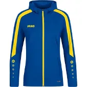 Jako Power Kapuzenjacke Damen - Royal / Gelb