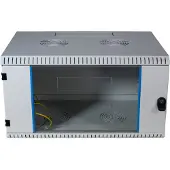 EFB Elektronik 48,26cm Wandgehaeuse GRAU 9HE Tiefe 600mm 1-teilig komplett vormontiert RAL7035 Seitenwaende abnehmbar Abschliessbar