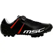 MSCH Copenhagen Xc Pro MTB Fahrradschuhe für Wettkampf, leicht, Carbonsohle, maximale Steifigkeit, Drehverschluss, Schwarz, EU 43