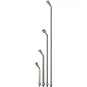 Elmag Verlängerung gebogen, 800 mm (Alu eloxiert), Innen Ø8mm, AG M12x1,25 bzw. IG M12x1,25, Ausblaspistolen