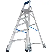 Krause STABILO Stufen-StehLeiter, fahrbar 7 Stufen, 124647