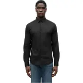 Armani Exchange für Herren. 8NZC31ZN28Z1100 Hemd Block weiß (M), Lässig, Party, Baumwolle, Klassisch, Langarm