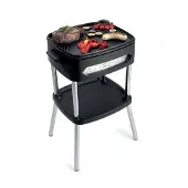 Fritel BBQ 3256 - 2 in 1, Schwarz, Rechteckig, Drehregler, 4 Bein(e), 2000 W