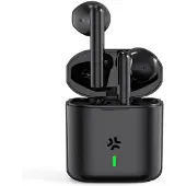 Celly Drop True Wireless In-Ear-Kopfhörer mit Mikrofon und Ladeetui - Schwarz