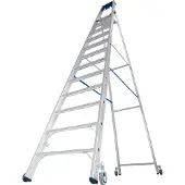 Krause STABILO Stufen-StehLeiter, fahrbar 12 Stufen, 124678