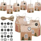 Sonstiges 24 Adventskalender Häuser Geschenkboxen Weihnachtskalender Weihnachten Party