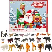 Sonstiges D-FantiX Kinder Tiere Figuren Adventskalender 2024 für Jungen Mädchen