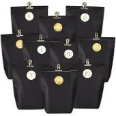 Sonstiges Adventskalender zum Selbstbefüllen Papier Weihnachtstüten Schwarz Golden