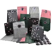 Sonstiges Adventskalender zum Befüllen für Kinder Mädchen Frauen in Grau Rosa Schwarz