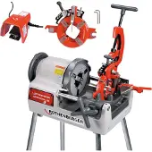 Rothenberger SUPERTRONIC 3SE Gewindeschneidmaschine Auto, BSPT R 1/2"-3", 230V - 56255