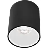 CENTURY ESSENZA Aufbauleuchte GU10 schwarz/weiß 96 mm